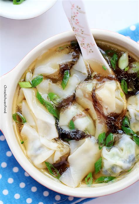 Vegetarian Wonton Soup - China Sichuan Food