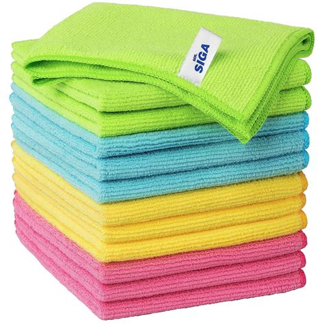 MR.SIGA Microfiber Cleaning Cloth,Pack of 12,Size:12.6" x 12.6 ...