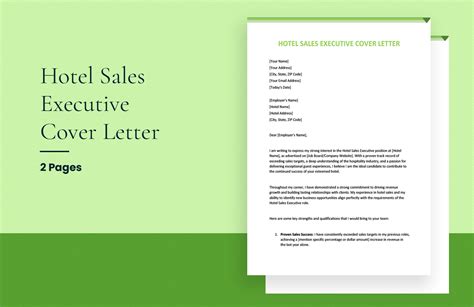 executive cover letter template