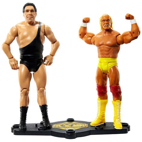 WWE Classic Superstars Hulk Hogan Vs Andre The Giant WWE Toy Wrestling Action Figure By Jakks ...