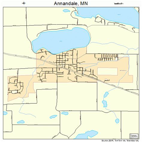 Annandale Minnesota Street Map 2701684