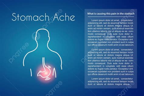 Vector Stomach Ache Blue Background Background Diarrhea Swelling Vector ...