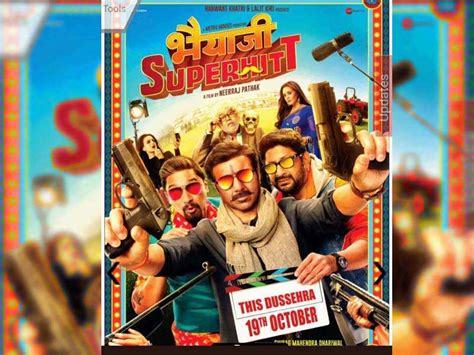 'Bhaiaji Superhit' poster: Arshad Warsi and Shreyas Talpade brave it all as Sunny Deol aims the ...