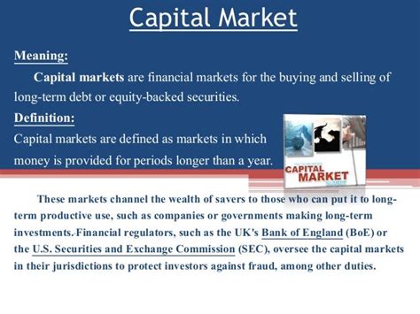 Capital market & Money market