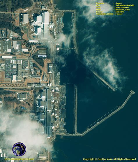 IKONOS Satellite Image Fukushima Dai-ichi Damage | Satellite Imaging Corp