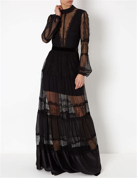 Black Paisley Lace Gown | London fashion trends, Fashion, Lace gown