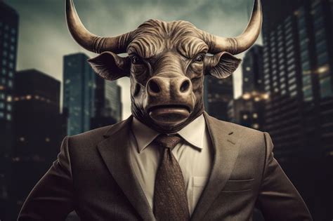 Premium Photo | Confident BullHeaded Wall Street Manager