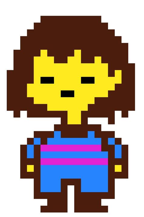 Undertale Frisk Sprite | Undertale pixel art, Pixel art, Pixel art maker