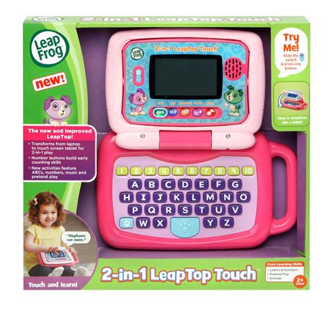 LeapFrog 2-in-1 LeapTop Touch™ Pink - English Edition | Toys R Us Canada