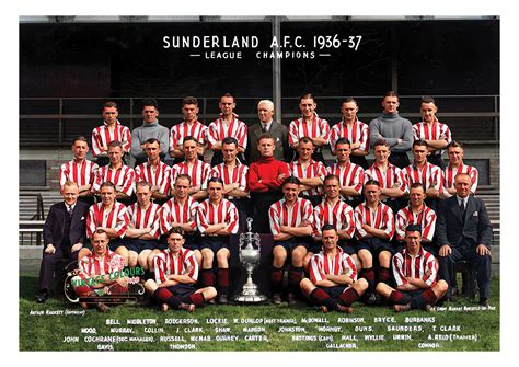 Sunderland AFC 1936/37 (League Champions 1935/36) – World Vintage Colours