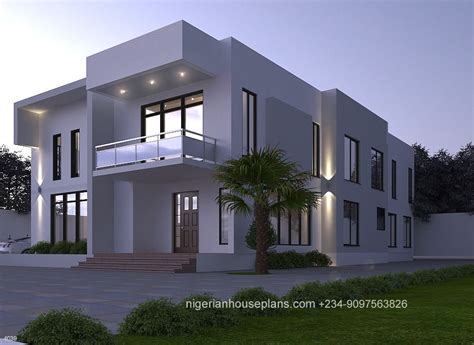 4 Bedroom Duplex (Ref 4039) - NIGERIAN HOUSE PLANS | Modern house ...