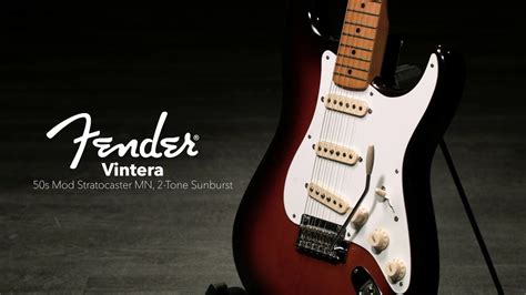 Fender Vintera 50s Mod Stratocaster MN, 2-Tone Sunburst | Gear4music demo - YouTube