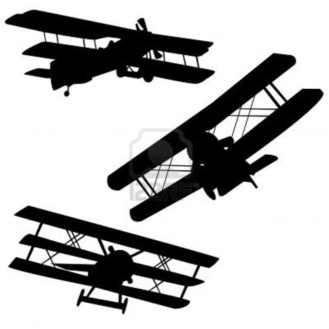 Vintage Plane Silhouette at GetDrawings | Free download