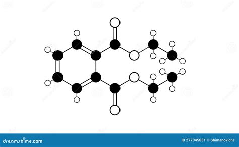 Diethyl Phthalate Molecule, Molecular Structure, Phthalate Ester, Ball ...