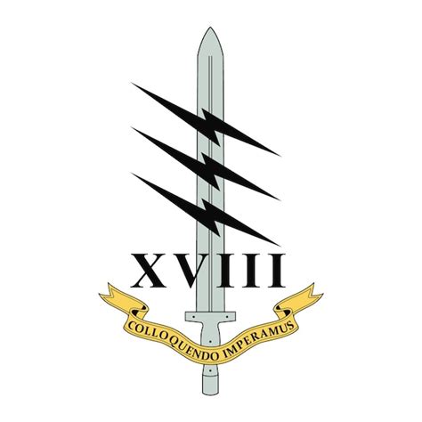 Premium Vector | Vector emblem of the 18 uksf signal regiment. british army