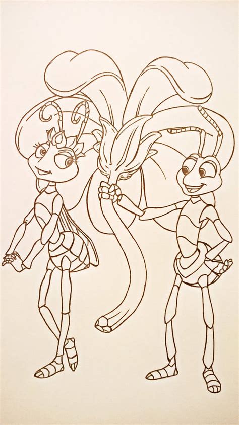 Disney Autograph Book - Flik and Atta by JordanHenry on DeviantArt