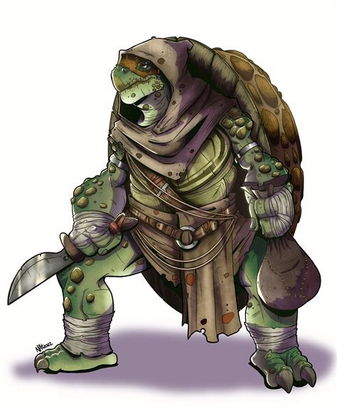 ArtStation - DnD Character Design Tortle Rogue