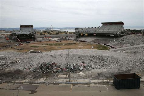 The final demolition of Candlestick Park