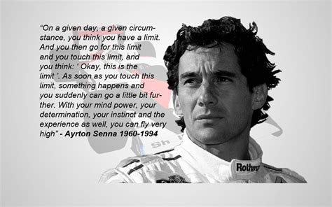 [Image]Quote of Ayrton Senna, formula 1 driver from the 80-90 seasons ...