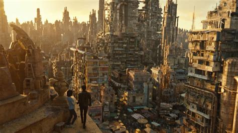 The post-apocalyptic architecture in sci-fi blockbuster Alita: Battle Angel is a diverse fusion ...