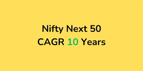 Nifty Next 50 CAGR 10 Years