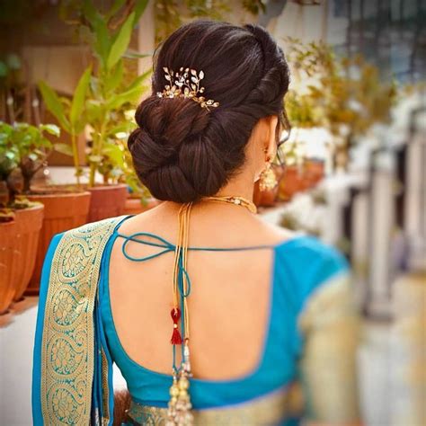 50+ Stunning Indian Hairstyles for Reception | Hair styles, Hair style on saree, Indian hairstyles