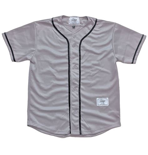 Baseball Jersey Blank - Grey By Tokyo Blanks | Da'Cave Store Singapore