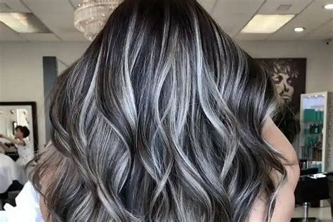 Gray highlights on black hair: Get inspired by the trendiest ideas for gray highlights!