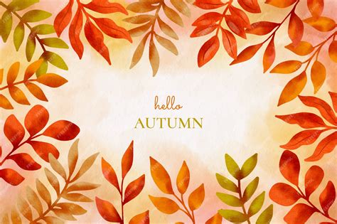 Free Vector | Watercolor background for autumn