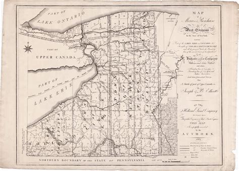 Ellicott’s map of the Holland Land Company purchase in New York - Rare & Antique Maps