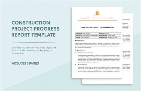 Construction WIP Report Template in Excel, Google Sheets - Download | Template.net