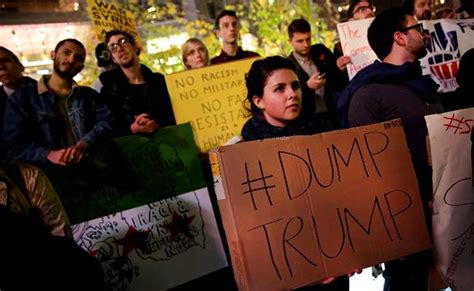 At New York Anti-Trump Rally, Protesters Express Anger, Fear