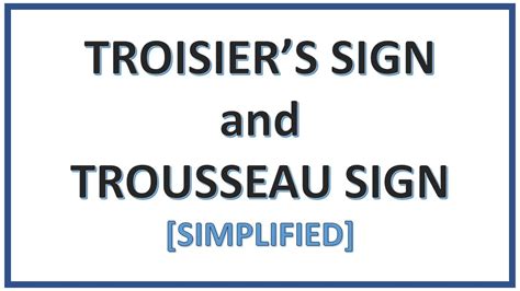 Troisier’s sign and Trousseau sign | Confusing Terms | Simplified ...