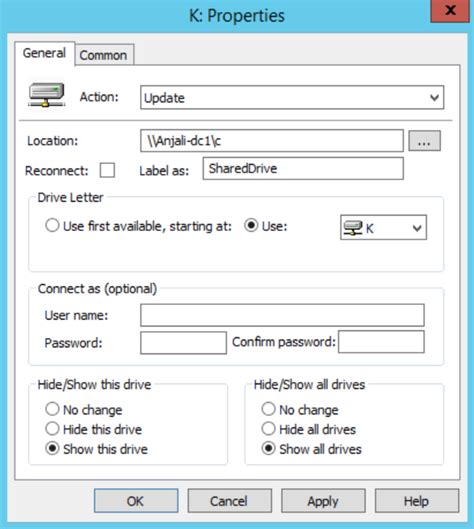 Mapping drives using Group Policy preferences | LaptrinhX