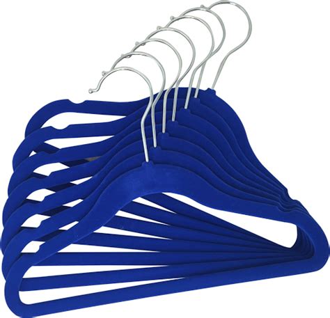 Lazery Blue Velvet Clothes Hangers Non-Slip 50 Pack | Lazery