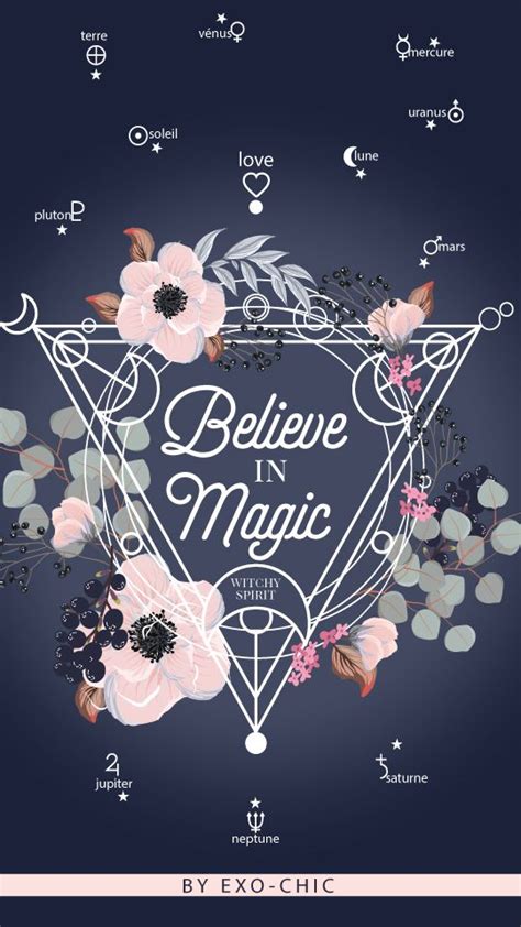 Free Believe in Magic {Wallpaper} from Exochic | Fond d'écran téléphone, Fond ecran, Fond d ...