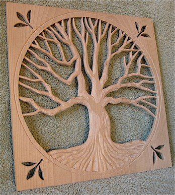 Follow Oak Tree Carving Step 1 | Heartwood Art