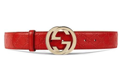 Guccissima belt with interlocking G | Gucci leather belt, Red gucci ...