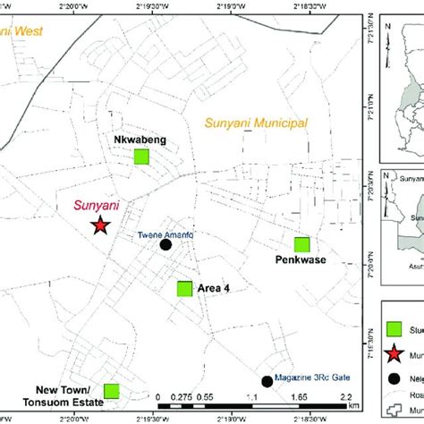 Map of the study area. Source: University of Cape Coast, Cartography... | Download Scientific ...