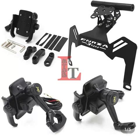 Honda Forza 300 Phone GPS Camera rack and holder, Motorcycles ...