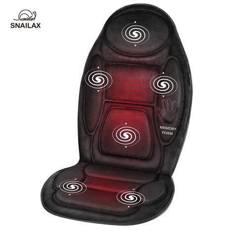 Snailax Memory Foam Vibration Massage Seat Cushion, Fast Heating ...