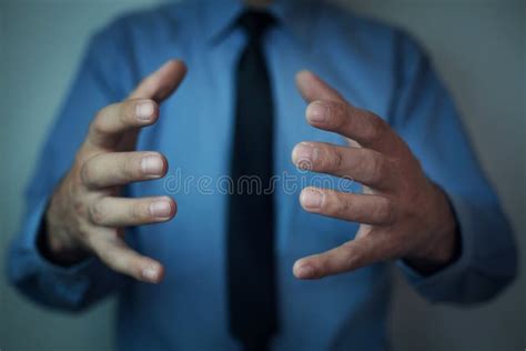 Man showing empty hands. stock image. Image of business - 112963939