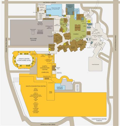 Mandalay Bay Convention Center - Map, Parking & Hotels, Las Vegas NV