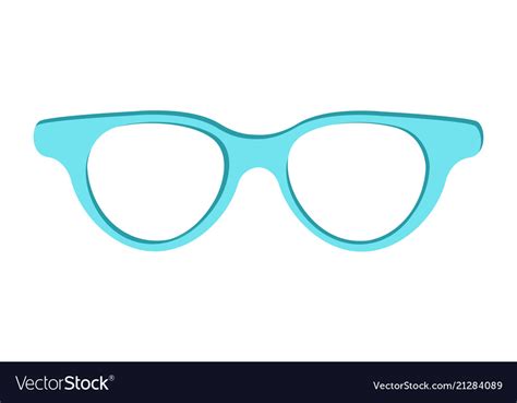 Blue sunglasses icon isolated Royalty Free Vector Image