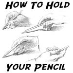 How to Hold Your Pencil Correctly in Many Positions When Drawing Pictures Lesson – How to Draw ...