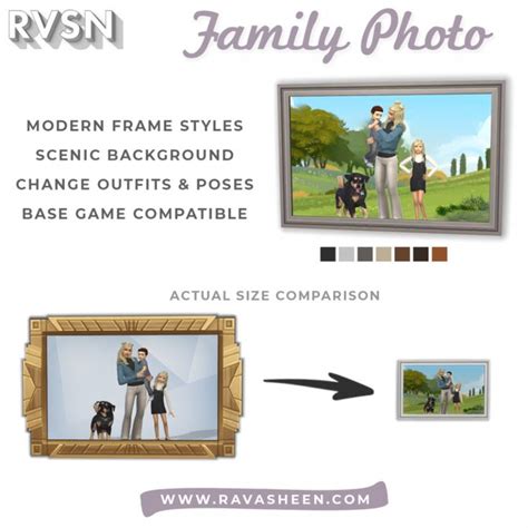 RAVASHEEN - Modern Family Portrait | Sims 4 family, Sims, Sims 4 custom content