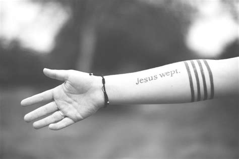 Jesus Wept | Jesus wept, Tattoo quotes, Jesus