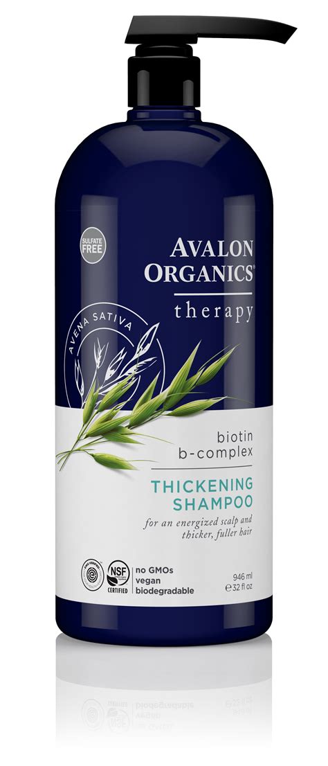 Avalon Organics Biotin B-Complex Thickening Therapy Shampoo, 32 oz. - Walmart.com - Walmart.com