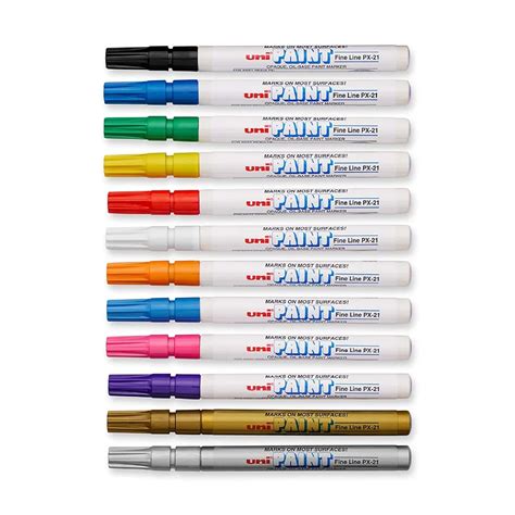 Uni Px-30 Black Oil Paint Marker Pen Metal Glass Wood Plastic Stone ...