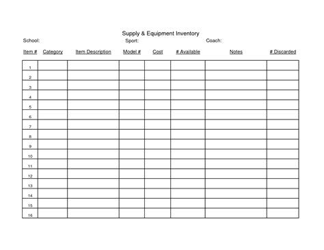 Free Printable Inventory Sheets Free Printable | Free Download Nude Photo Gallery